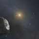 A rock in space, a Kuiper Belt object, 4 billion miles from the Sun.